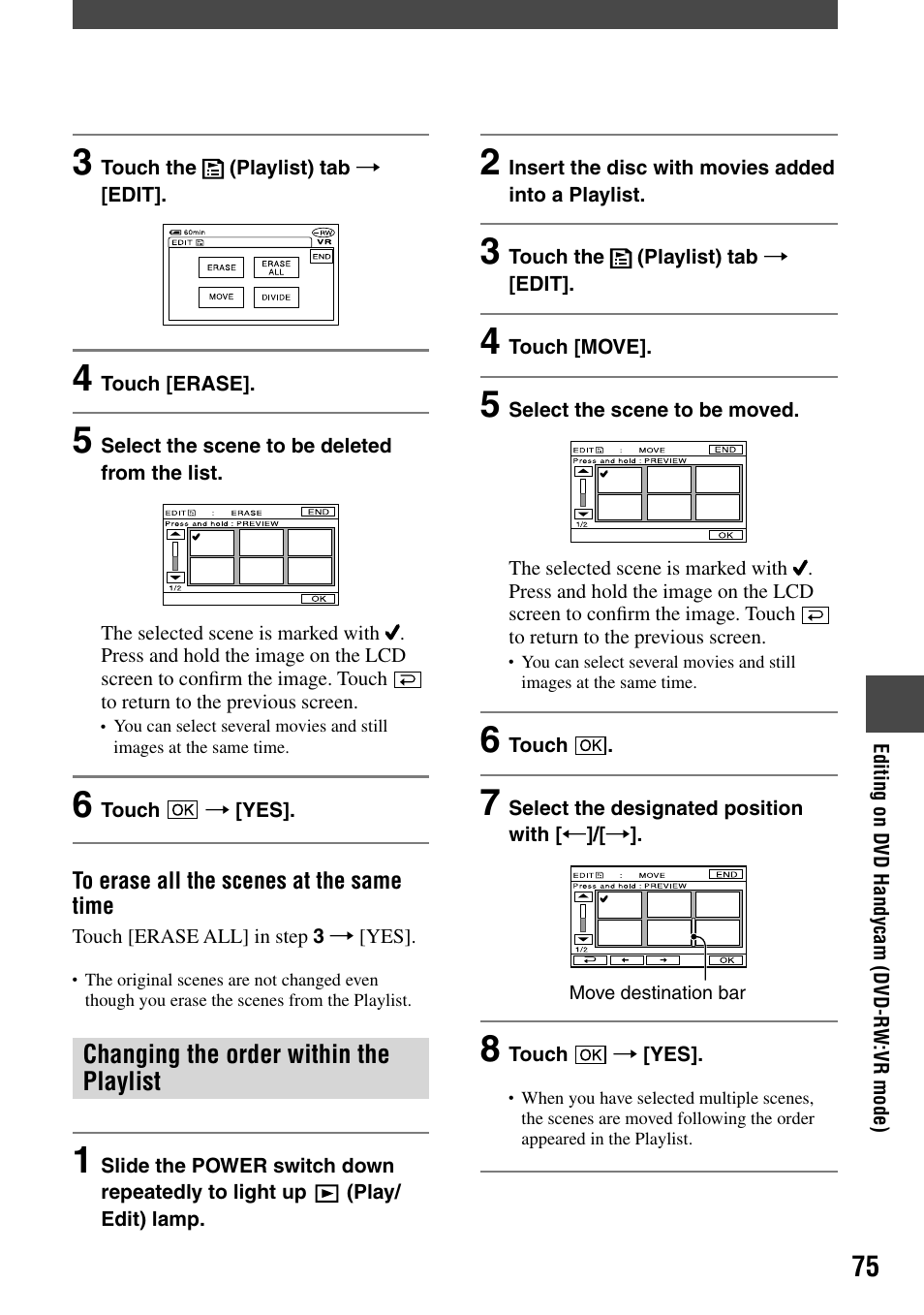 Sony DCR-DVD203 User Manual | Page 75 / 119