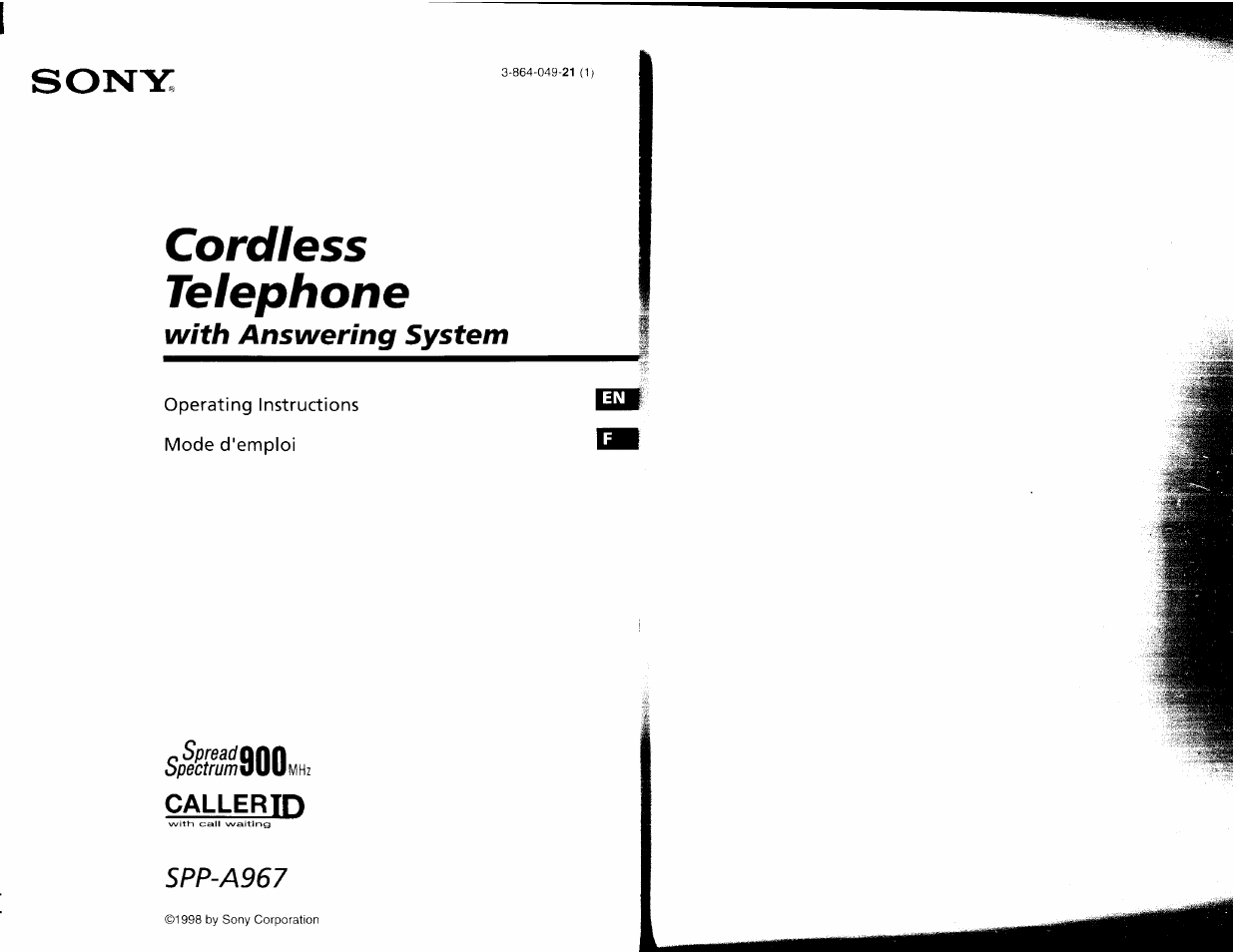 Sony SPP-A967 User Manual | 26 pages