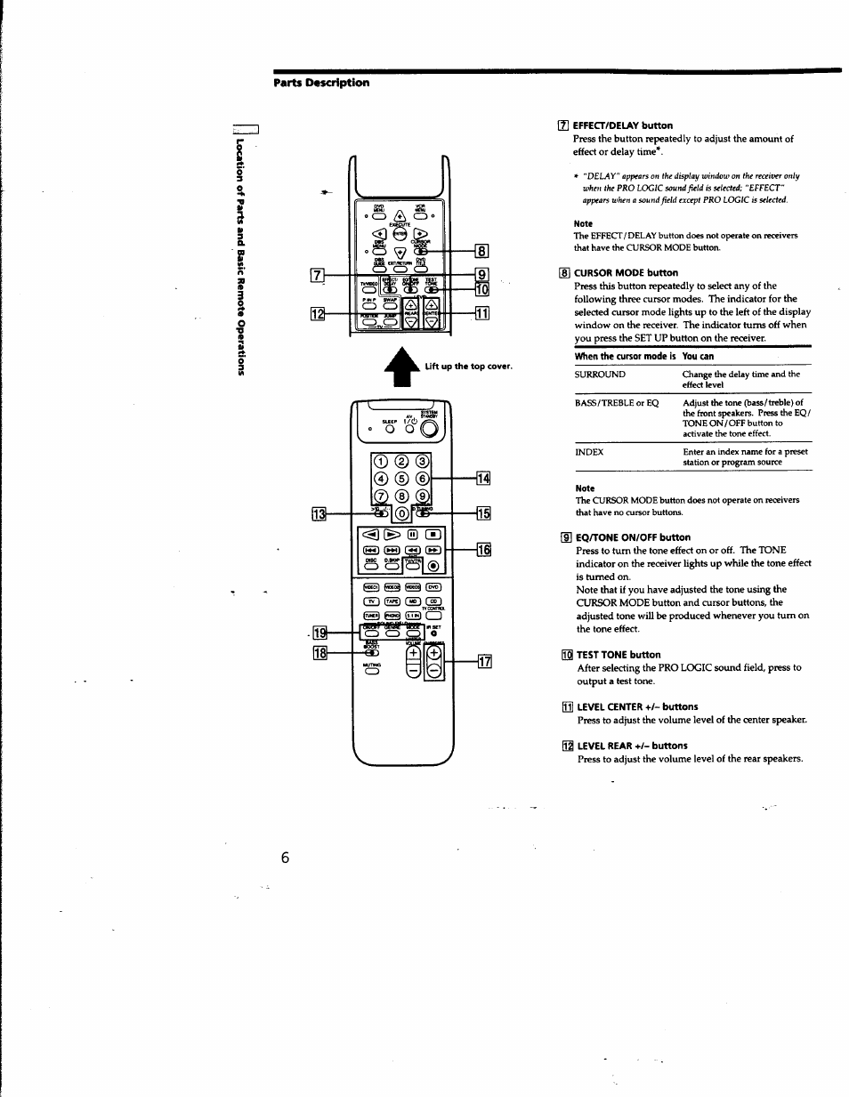 Ao *0 | Sony RM-PP401 User Manual | Page 6 / 17