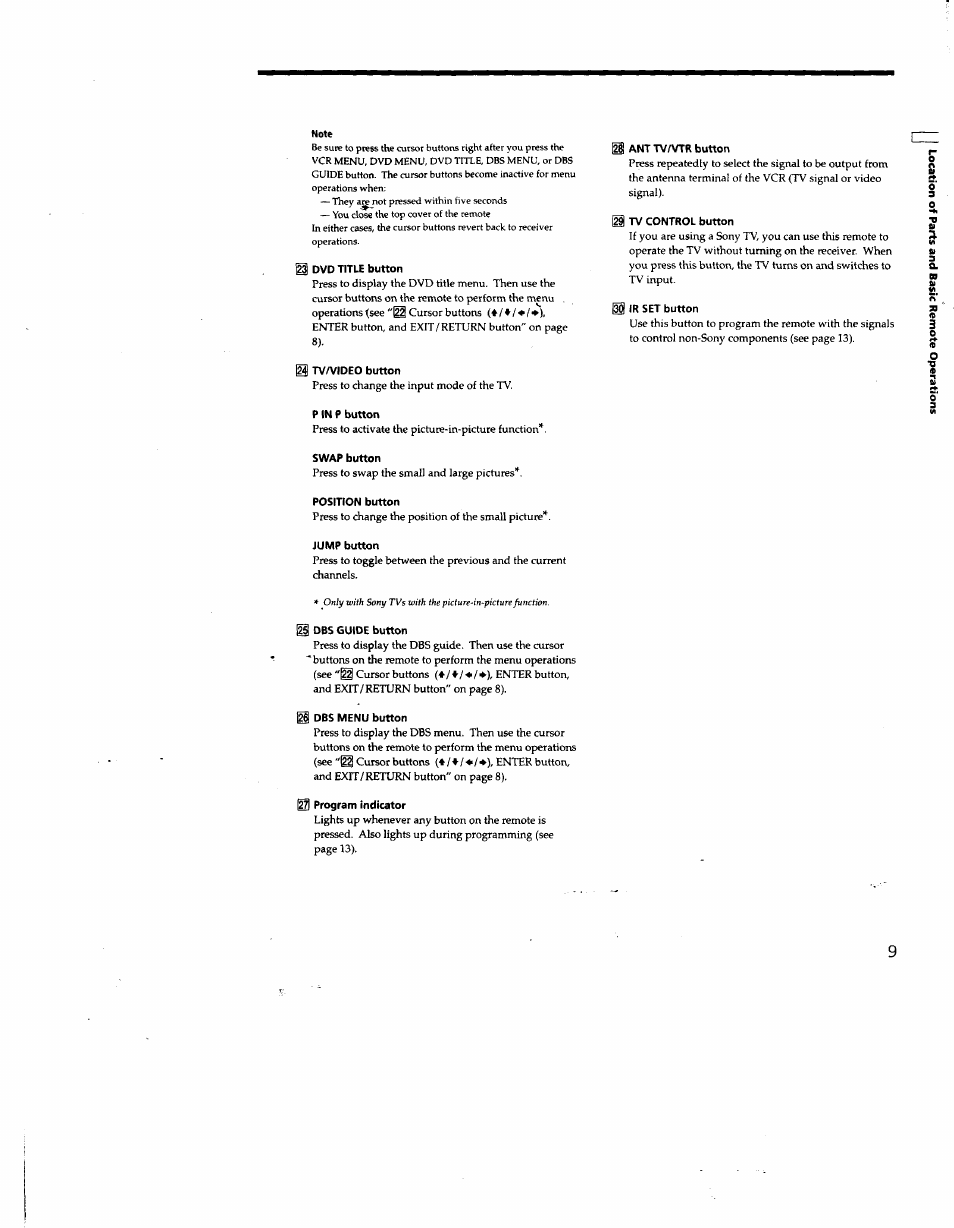 Sony RM-PP401 User Manual | Page 9 / 17