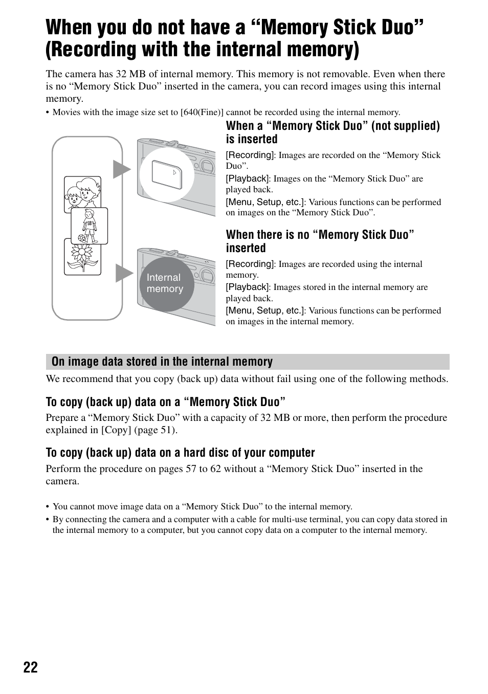 Sony DSC-T5 User Manual | Page 22 / 107