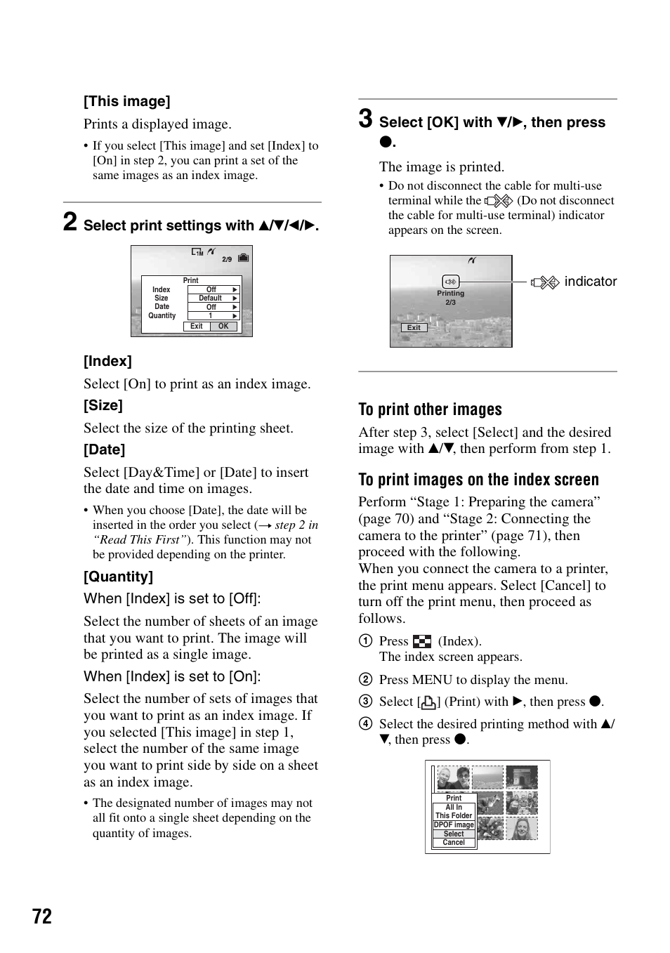 Sony DSC-T5 User Manual | Page 72 / 107