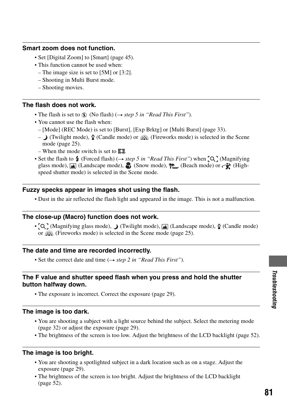 Sony DSC-T5 User Manual | Page 81 / 107