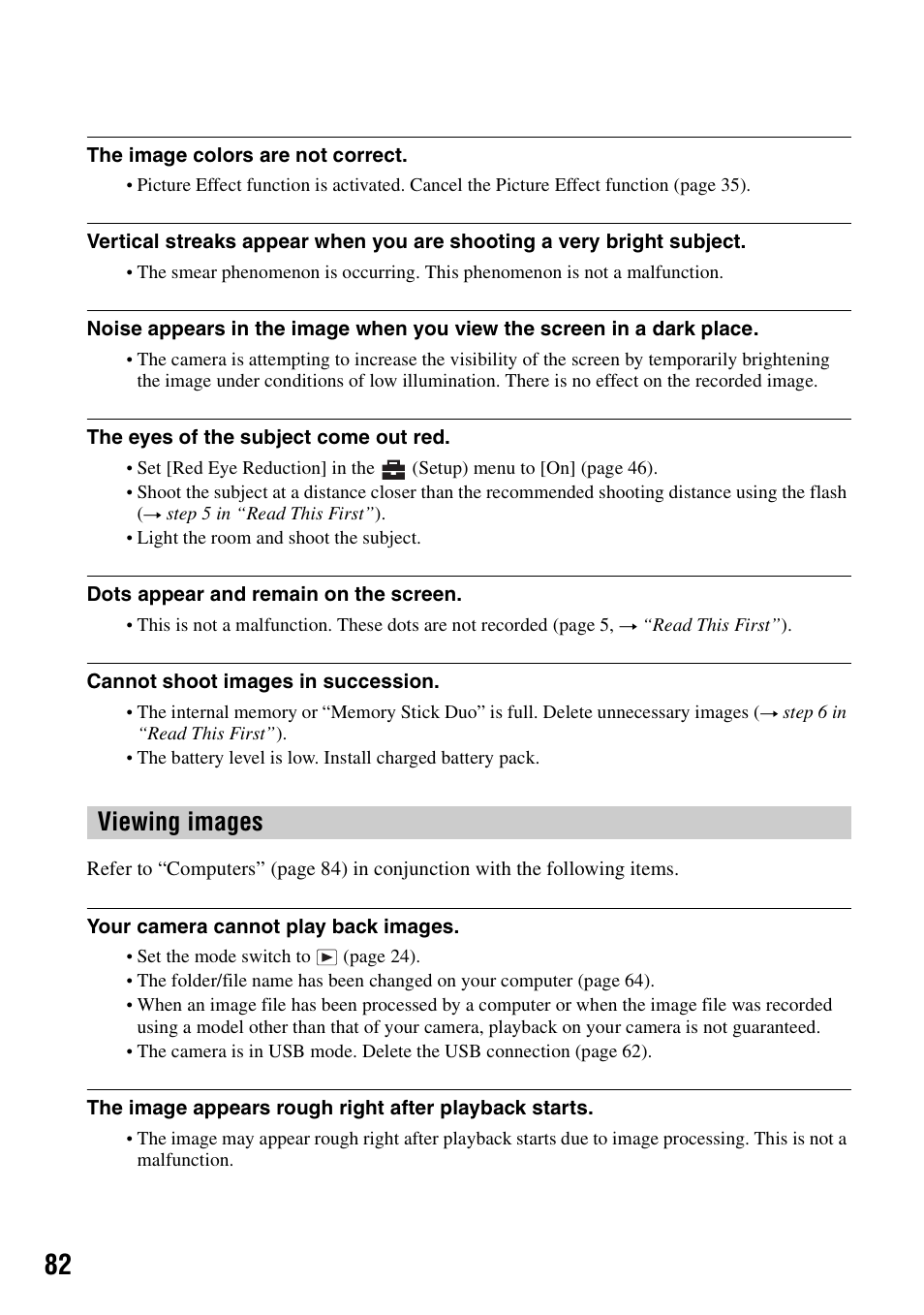 Viewing images | Sony DSC-T5 User Manual | Page 82 / 107