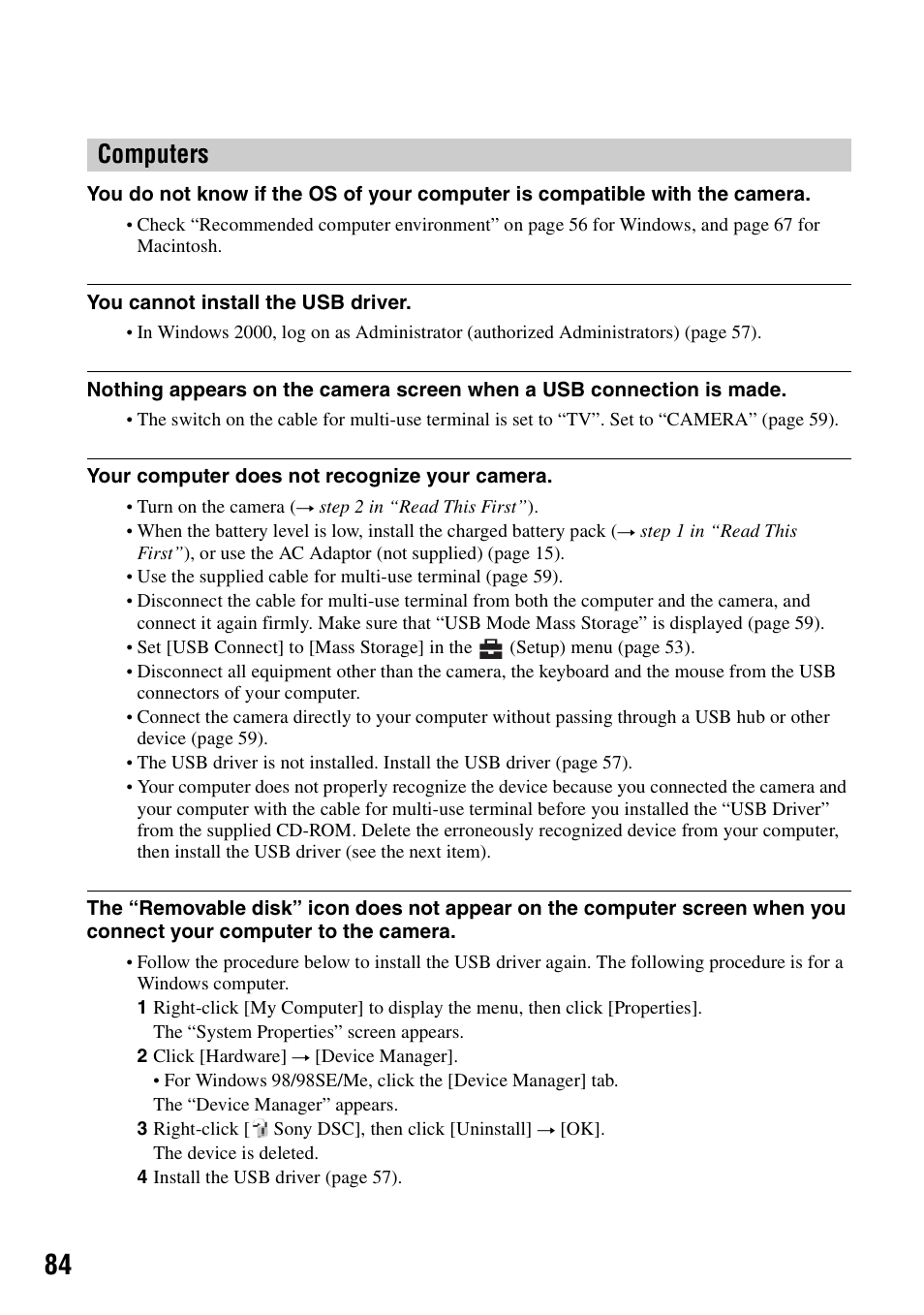 Computers | Sony DSC-T5 User Manual | Page 84 / 107