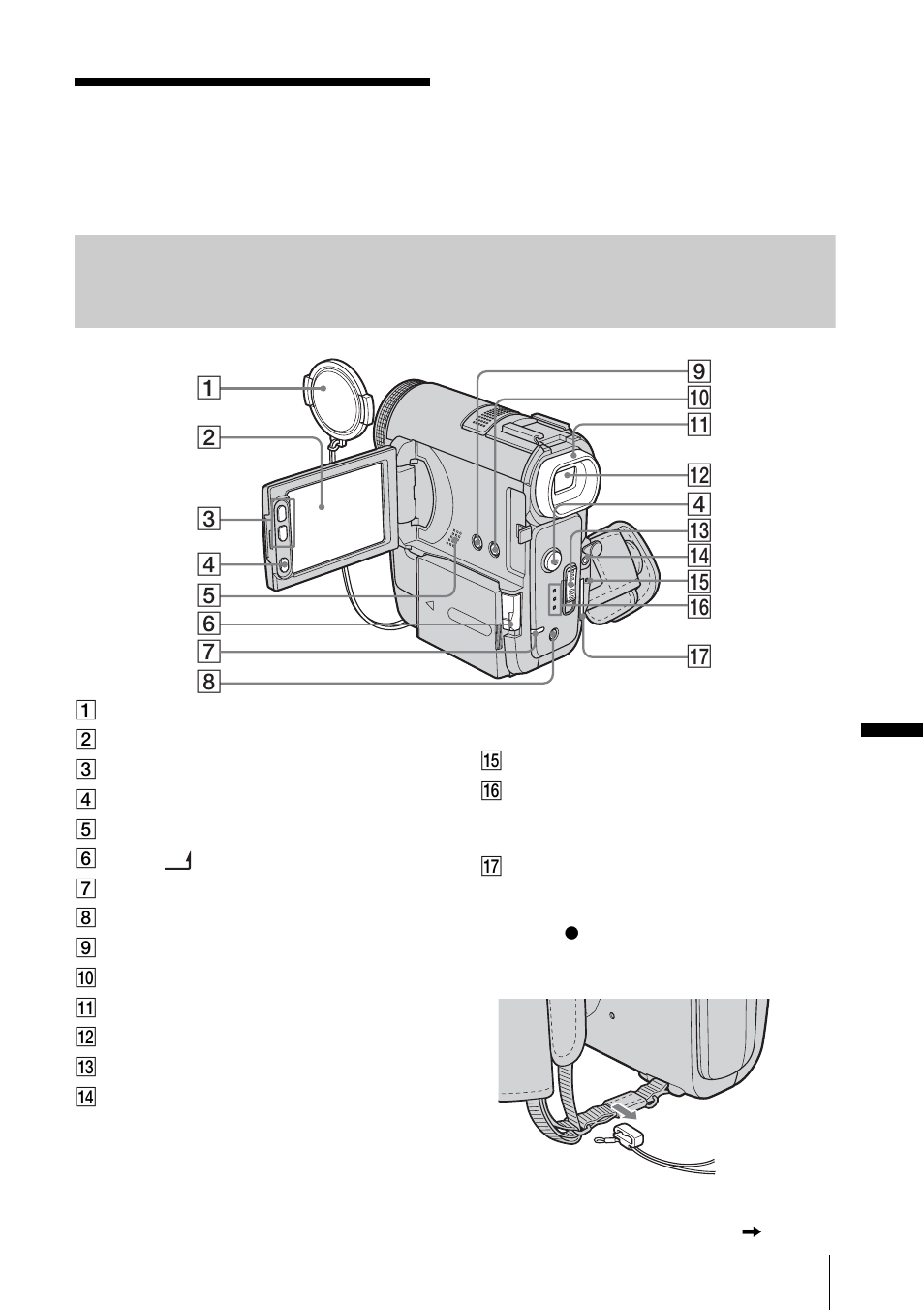 Quick reference, Identifying parts and controls | Sony DCR-PC350 User Manual | Page 139 / 152