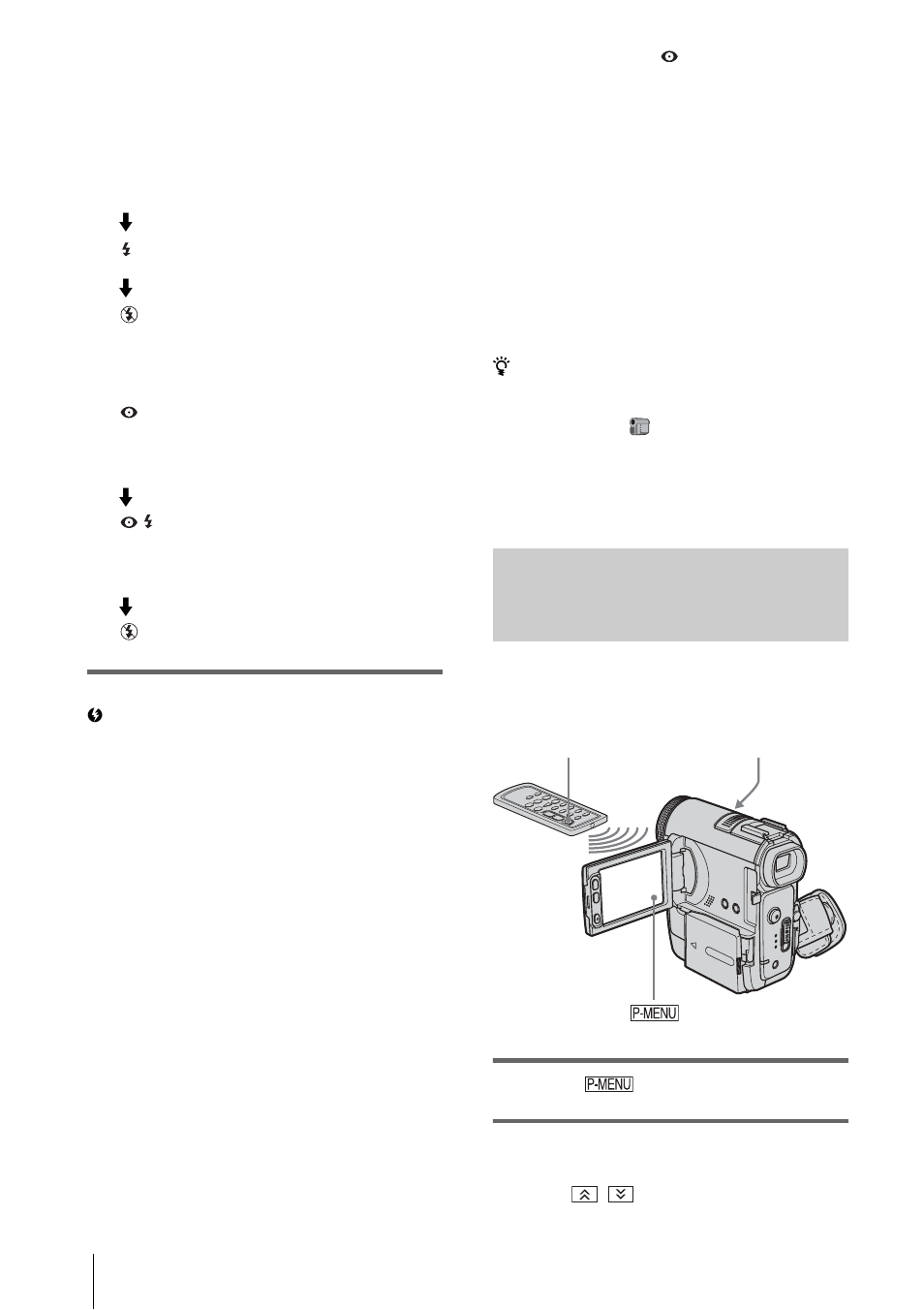 Using the self-timer | Sony DCR-PC350 User Manual | Page 34 / 152