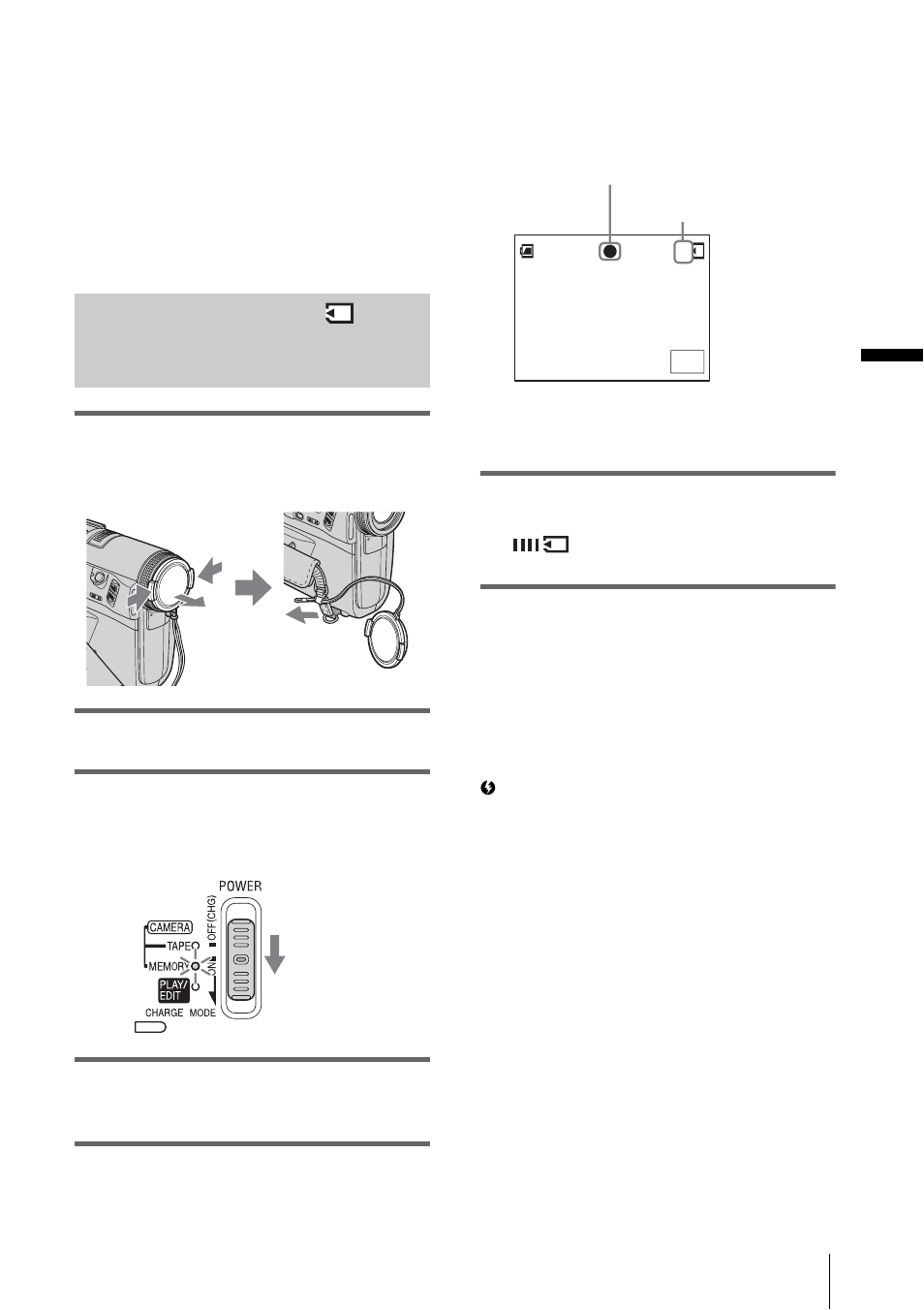 Recording a still image, Menu | Sony DCR-PC350 User Manual | Page 37 / 152