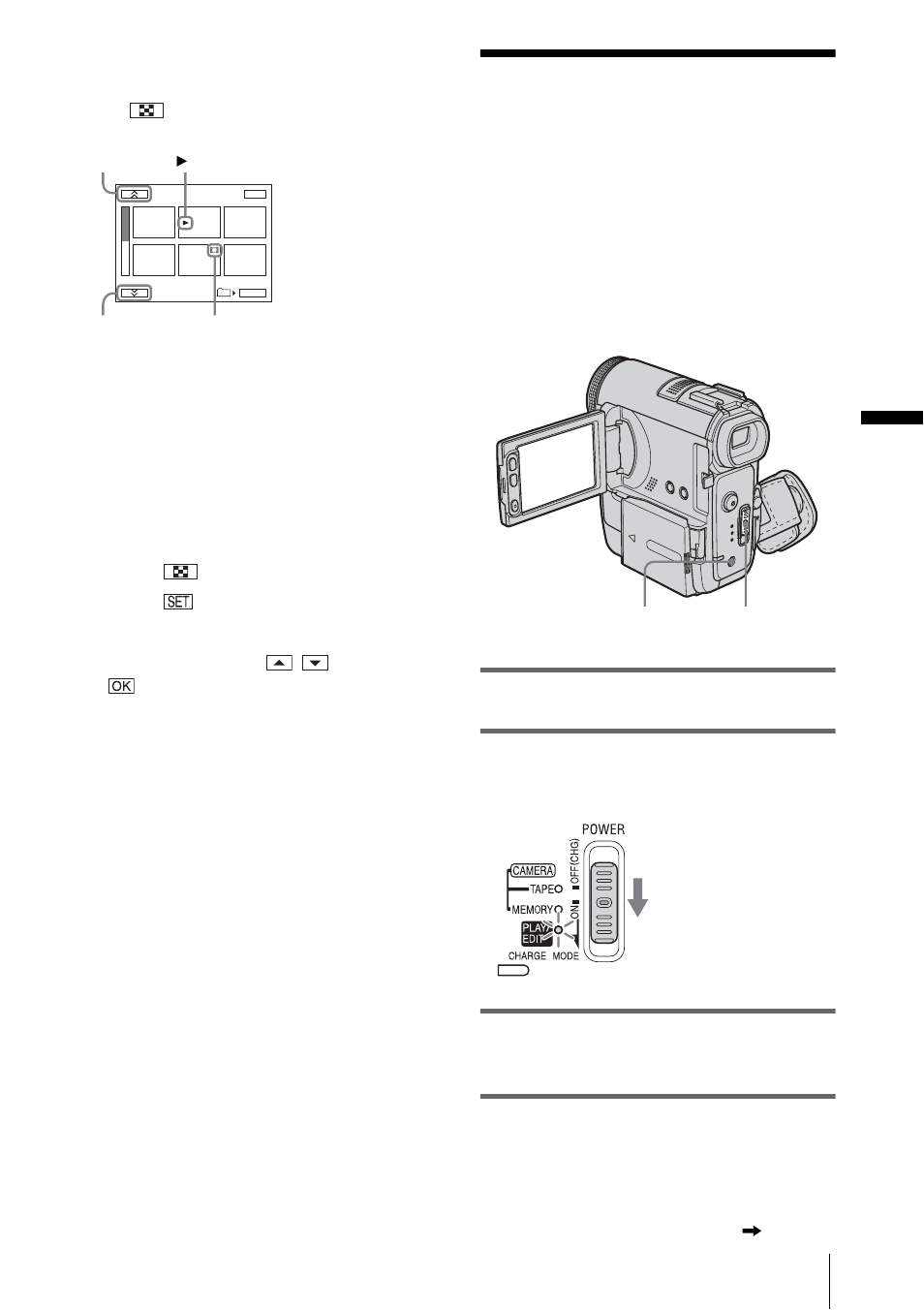Playing back with ease – easy handycam, Playing back with ease | Sony DCR-PC350 User Manual | Page 55 / 152