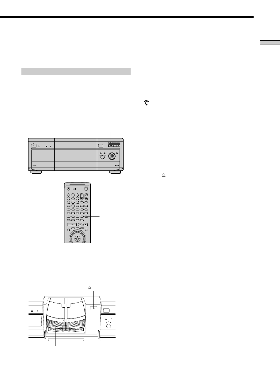 Using the easy play slot | Sony DVP-CX860 User Manual | Page 17 / 88