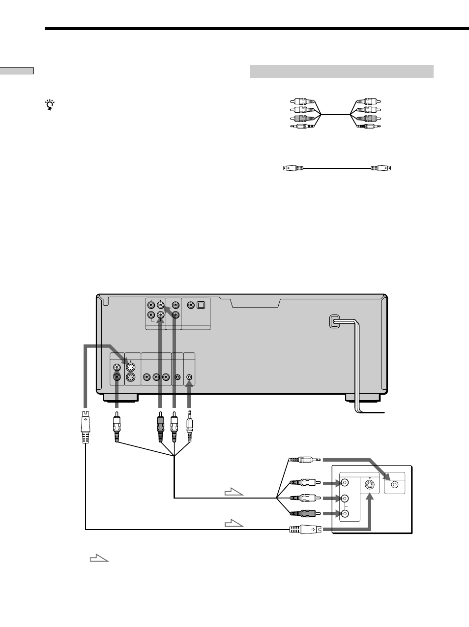 Tv hookups, Tv hookups 8, Required cords | Getting started | Sony DVP-CX860 User Manual | Page 8 / 88