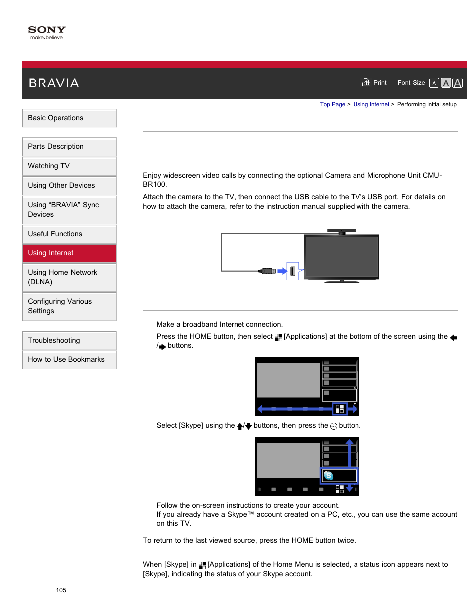 Performing initial setup | Sony XBR-84X900 User Manual | Page 110 / 185