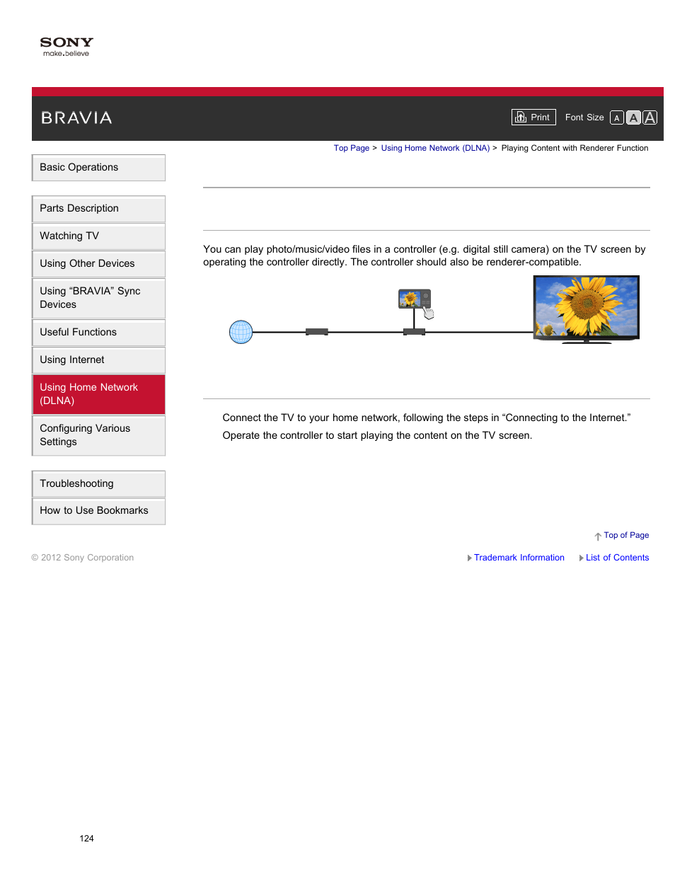 Playing content with renderer function | Sony XBR-84X900 User Manual | Page 129 / 185