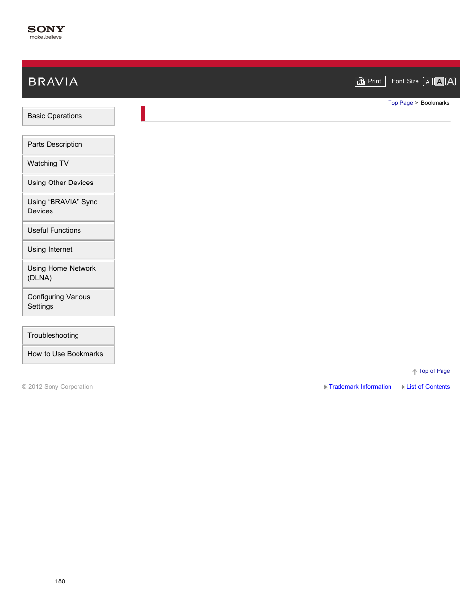 Bookmarks | Sony XBR-84X900 User Manual | Page 185 / 185