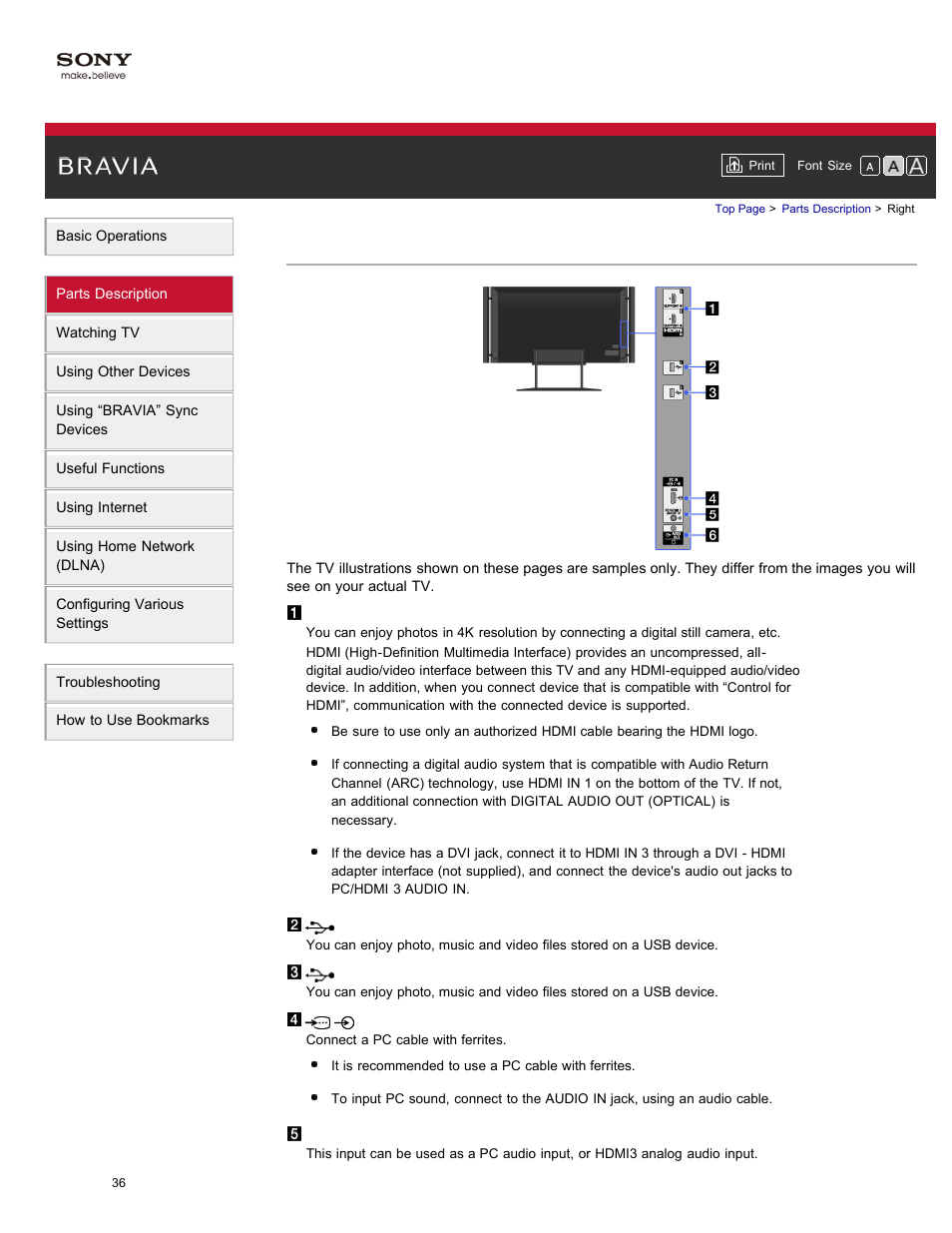 Right | Sony XBR-84X900 User Manual | Page 41 / 185