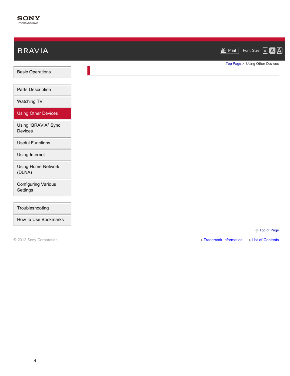 Using other devices, Bd/dvd player, Audio system | Sony XBR-84X900 User Manual | Page 9 / 185