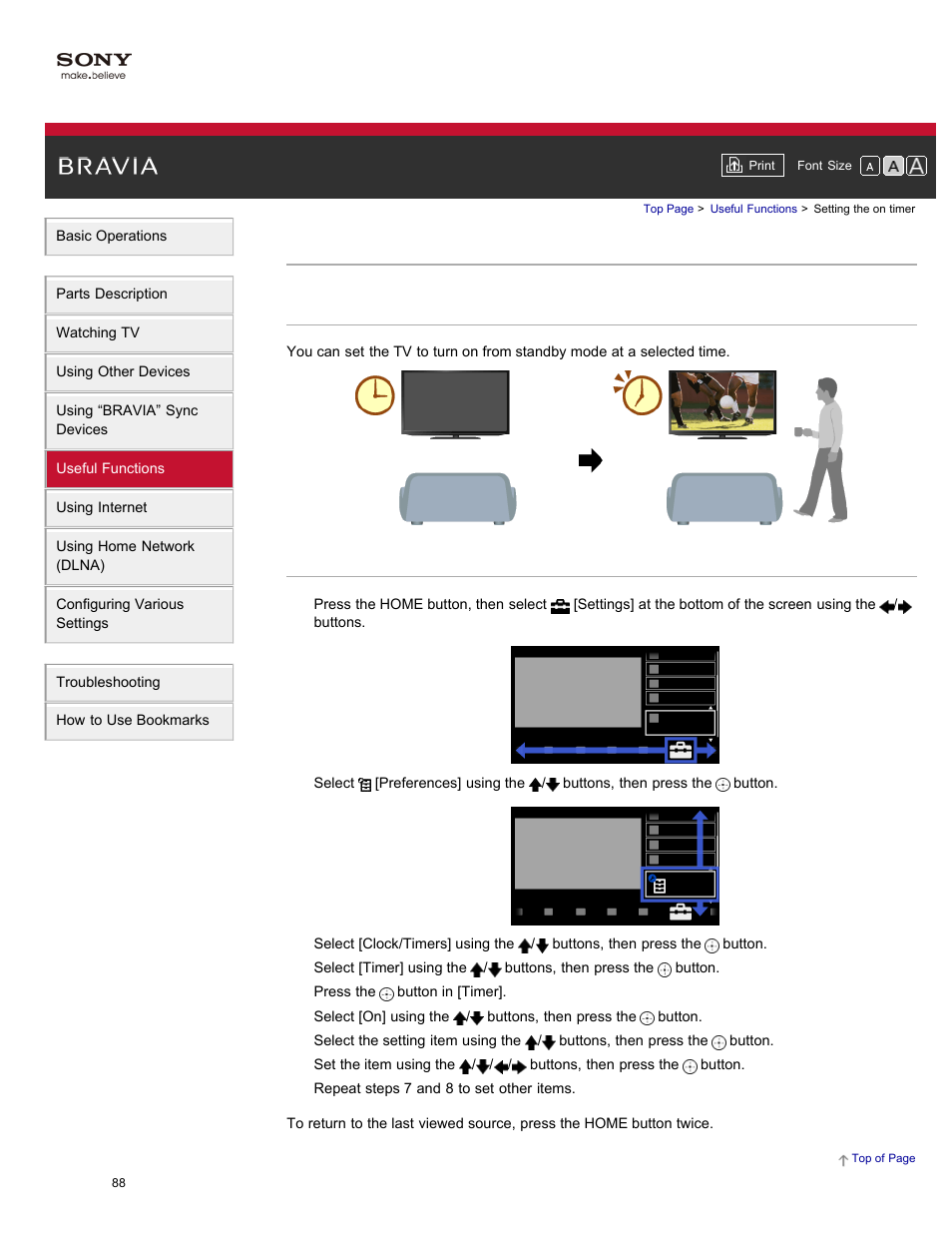 Setting the on timer | Sony XBR-84X900 User Manual | Page 93 / 185