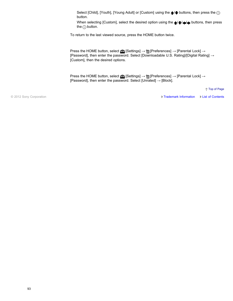 Sony XBR-84X900 User Manual | Page 98 / 185