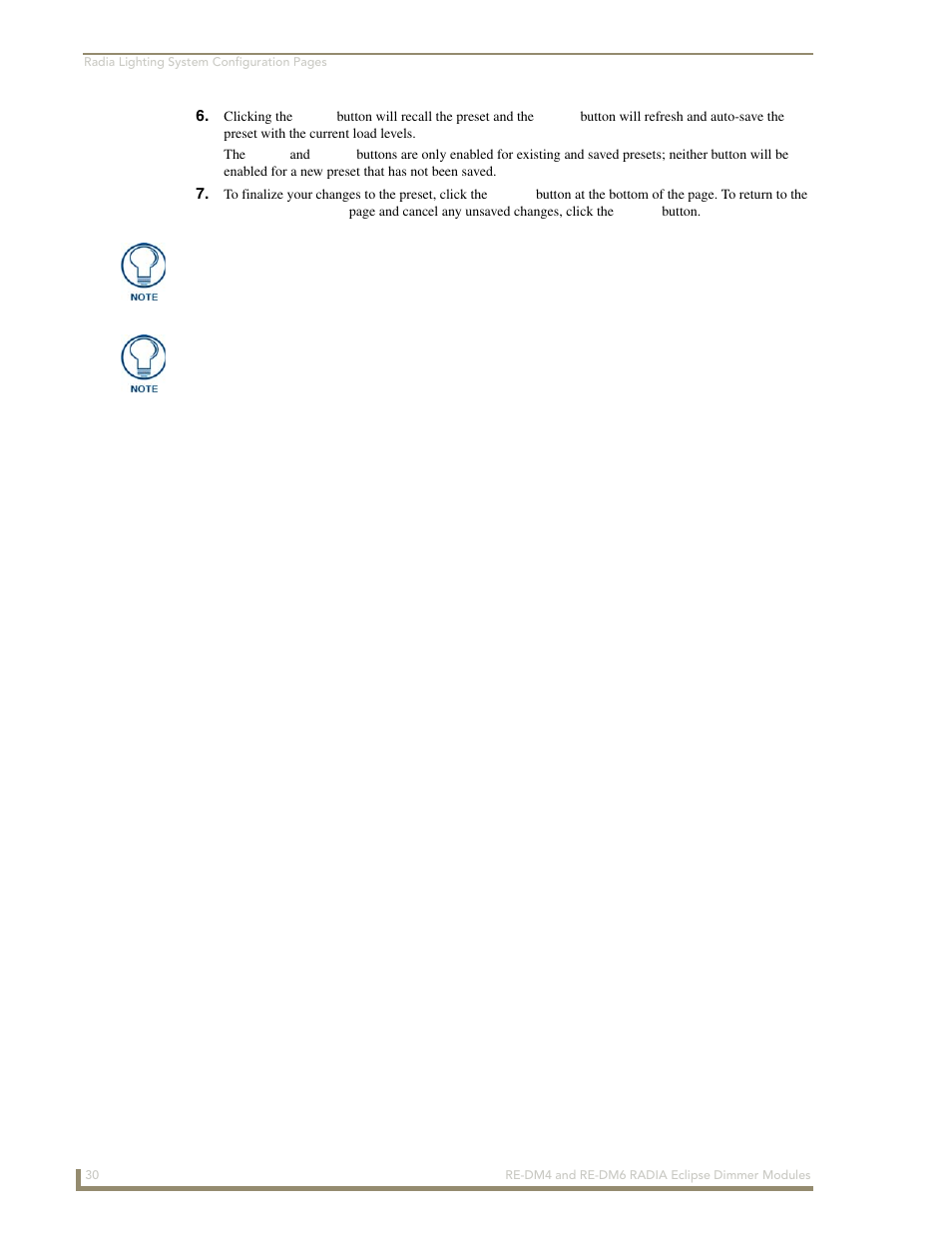 AMX Radia Eclipse 4-Channel Dimmer Module RE-DM4 User Manual | Page 38 / 90