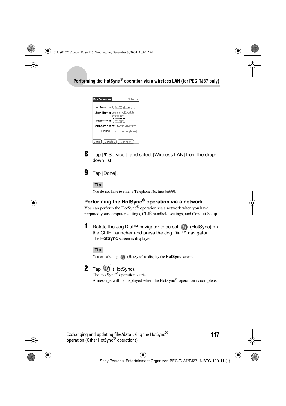 Sony PEG-TJ27 User Manual | Page 117 / 195