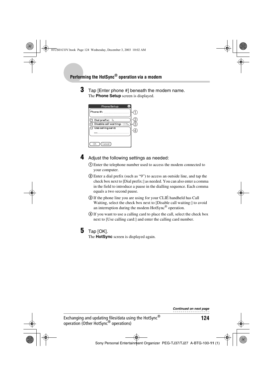 Sony PEG-TJ27 User Manual | Page 124 / 195