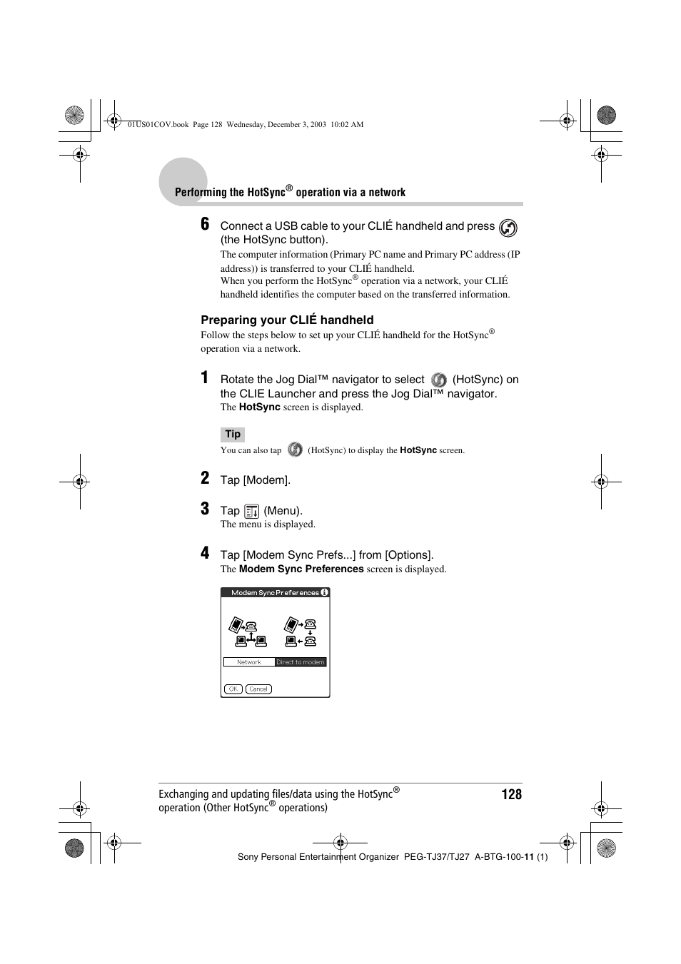 Sony PEG-TJ27 User Manual | Page 128 / 195