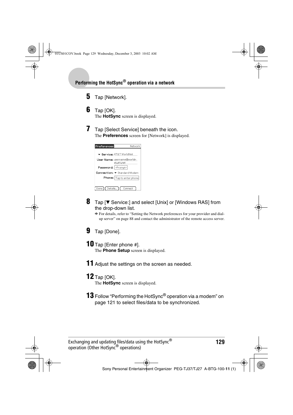 Sony PEG-TJ27 User Manual | Page 129 / 195