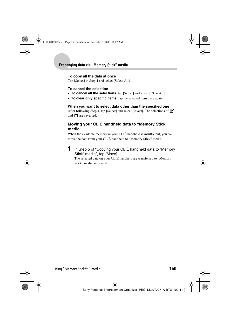 Sony PEG-TJ27 User Manual | Page 150 / 195