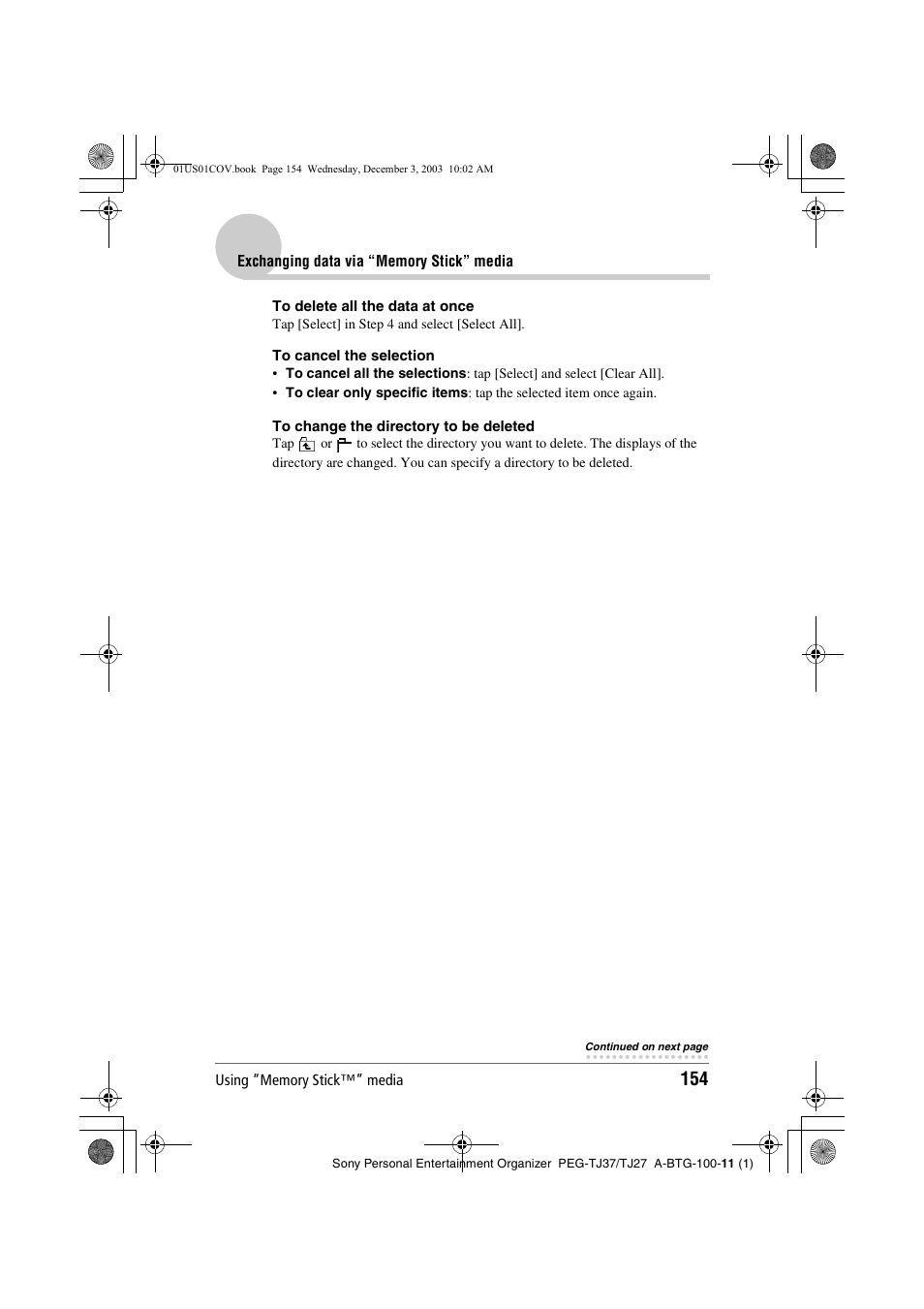 Sony PEG-TJ27 User Manual | Page 154 / 195