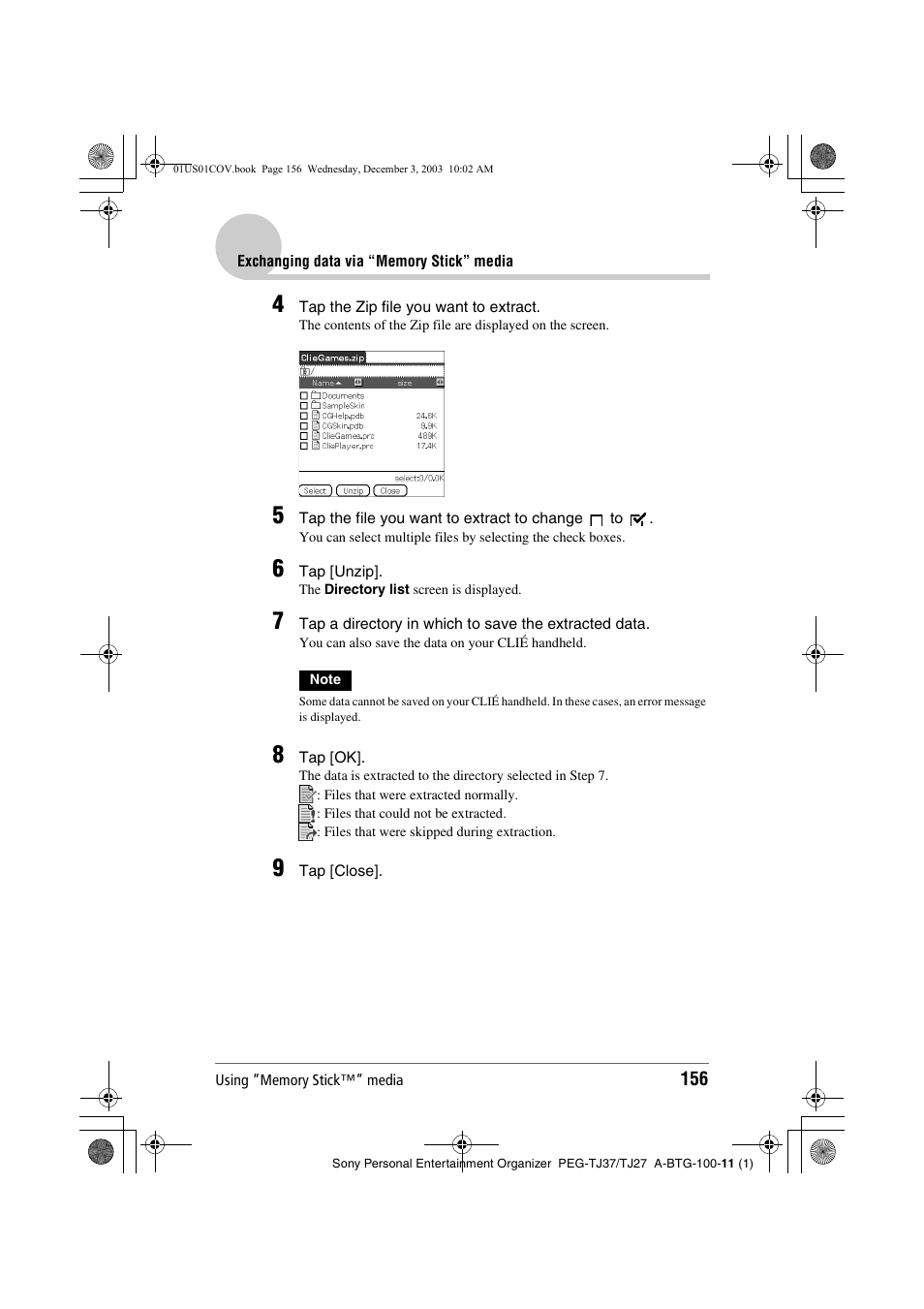 Sony PEG-TJ27 User Manual | Page 156 / 195