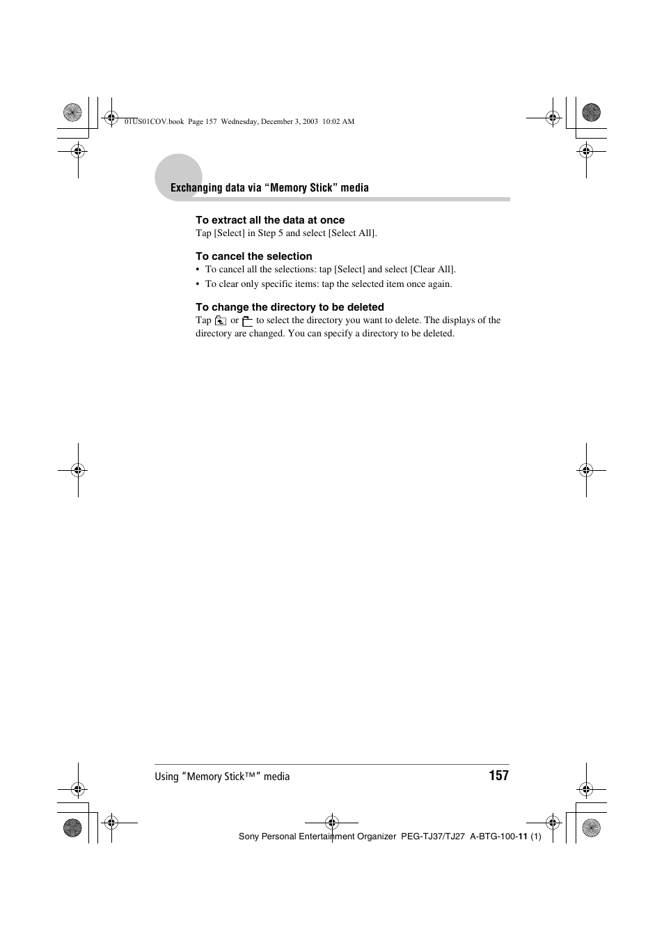 Sony PEG-TJ27 User Manual | Page 157 / 195