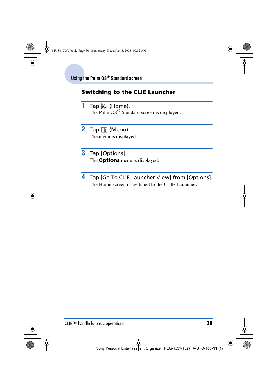 Sony PEG-TJ27 User Manual | Page 30 / 195