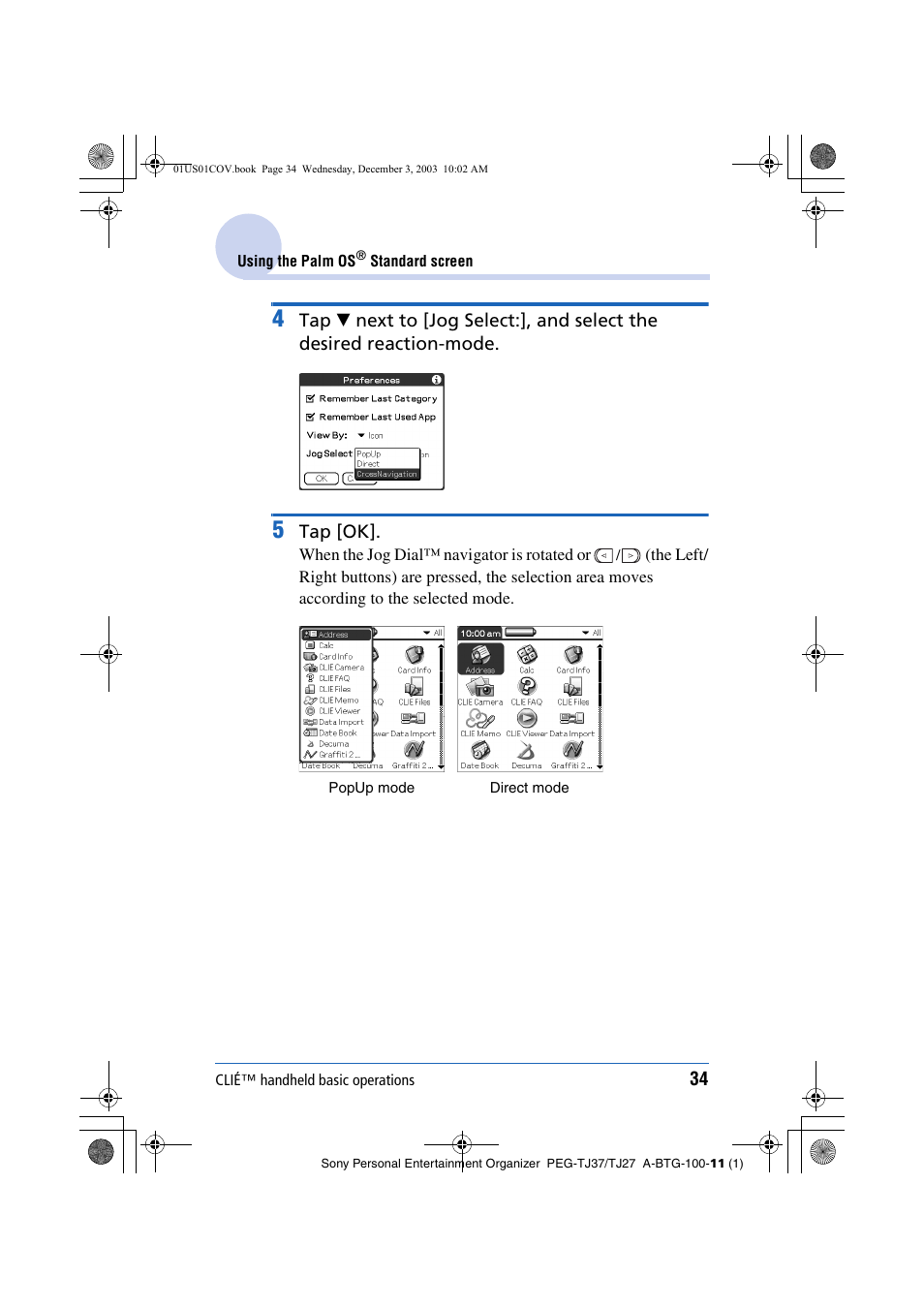 Sony PEG-TJ27 User Manual | Page 34 / 195