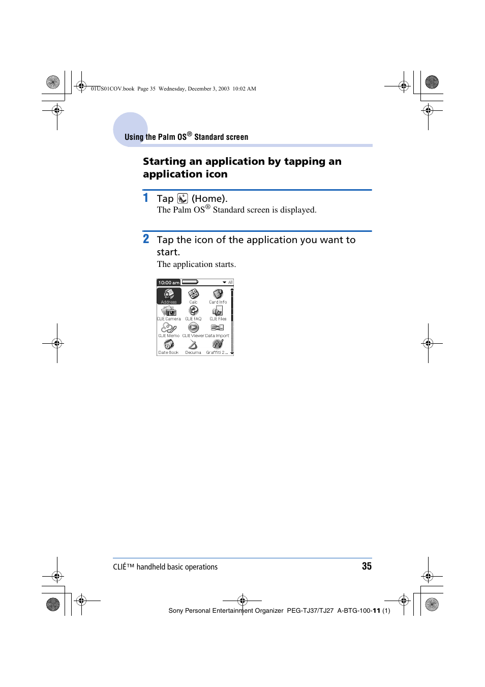 Sony PEG-TJ27 User Manual | Page 35 / 195