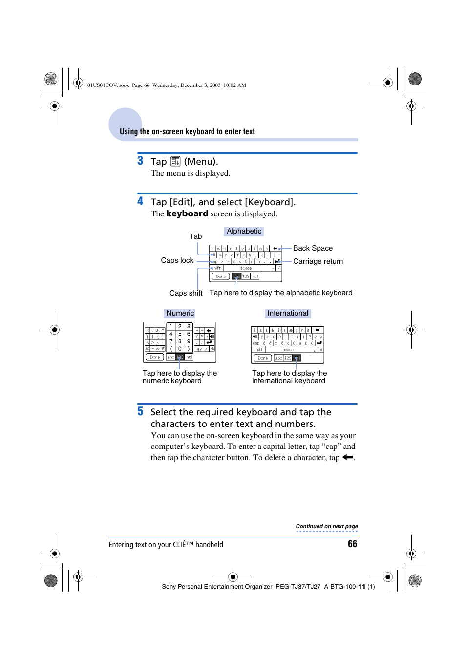 Sony PEG-TJ27 User Manual | Page 66 / 195