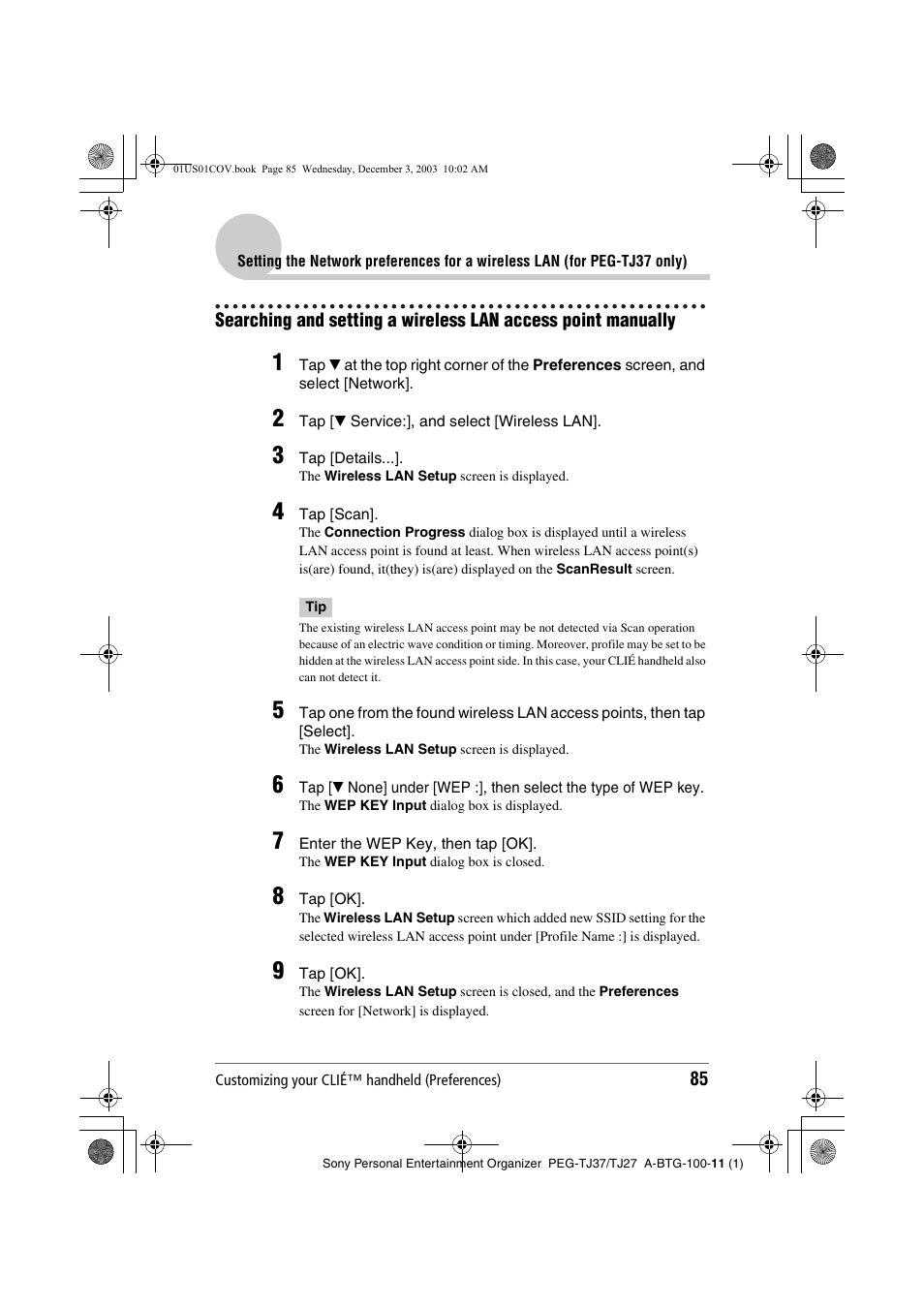 Sony PEG-TJ27 User Manual | Page 85 / 195