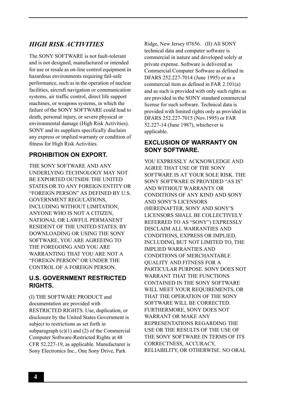 Sony PCV-MXS20 User Manual | Page 4 / 113