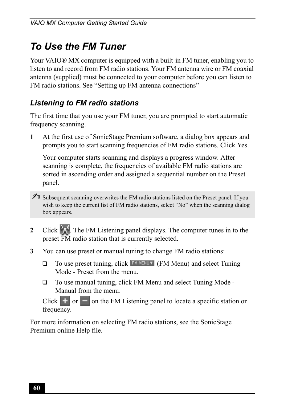 Sony PCV-MXS20 User Manual | Page 60 / 113