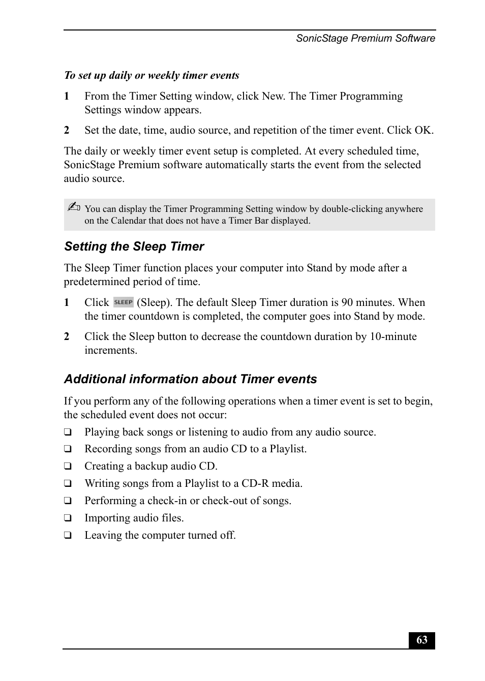 Sony PCV-MXS20 User Manual | Page 63 / 113