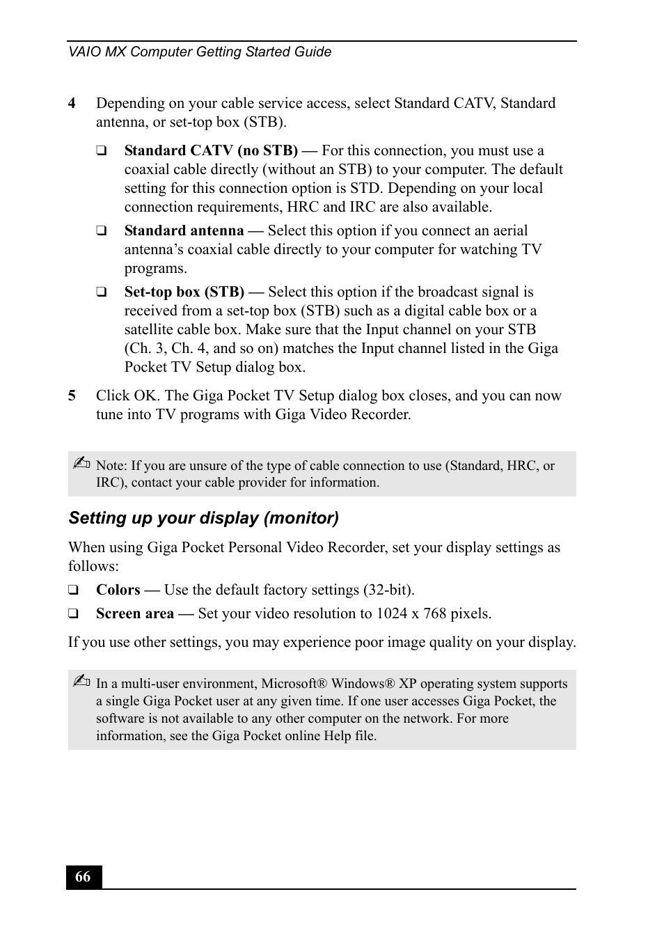 Sony PCV-MXS20 User Manual | Page 66 / 113