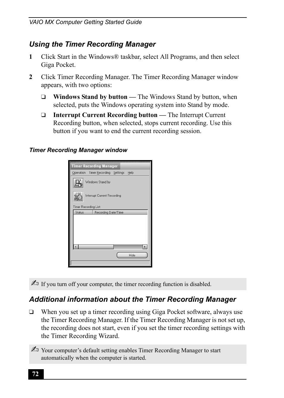 Sony PCV-MXS20 User Manual | Page 72 / 113