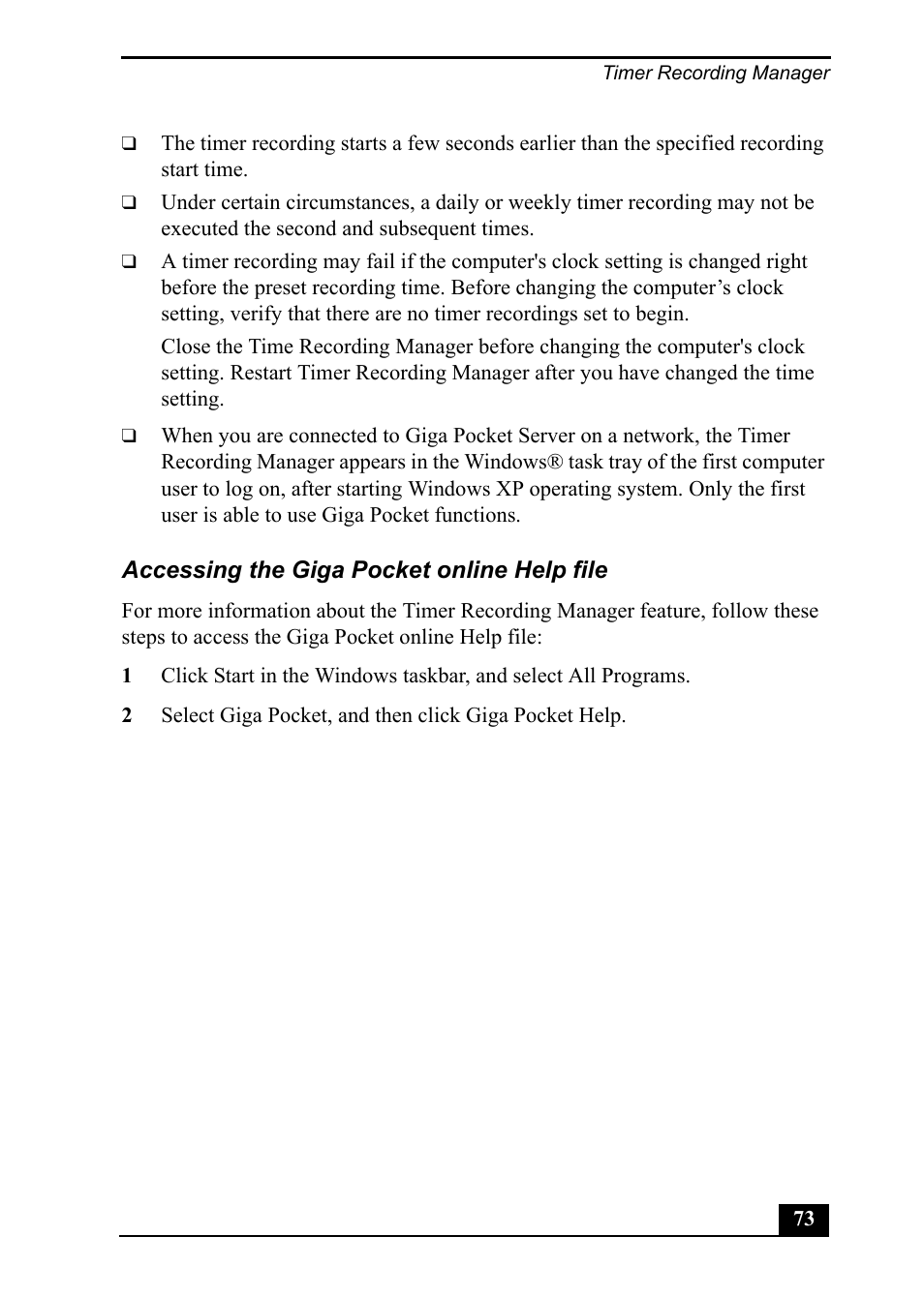 Sony PCV-MXS20 User Manual | Page 73 / 113