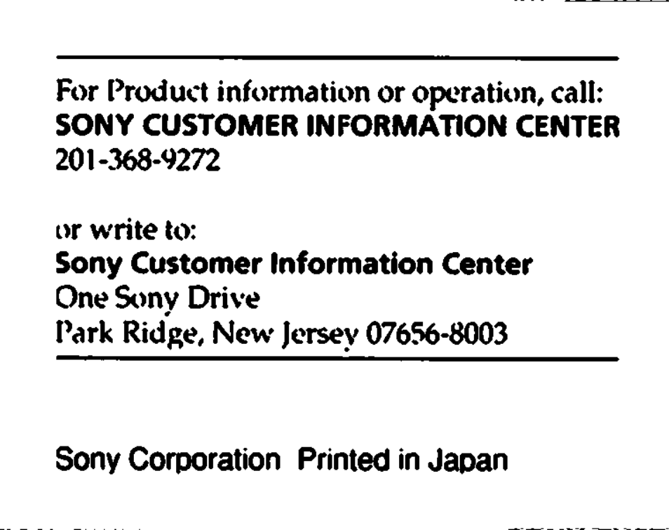 Sony CCD-TR400 User Manual | Page 55 / 55