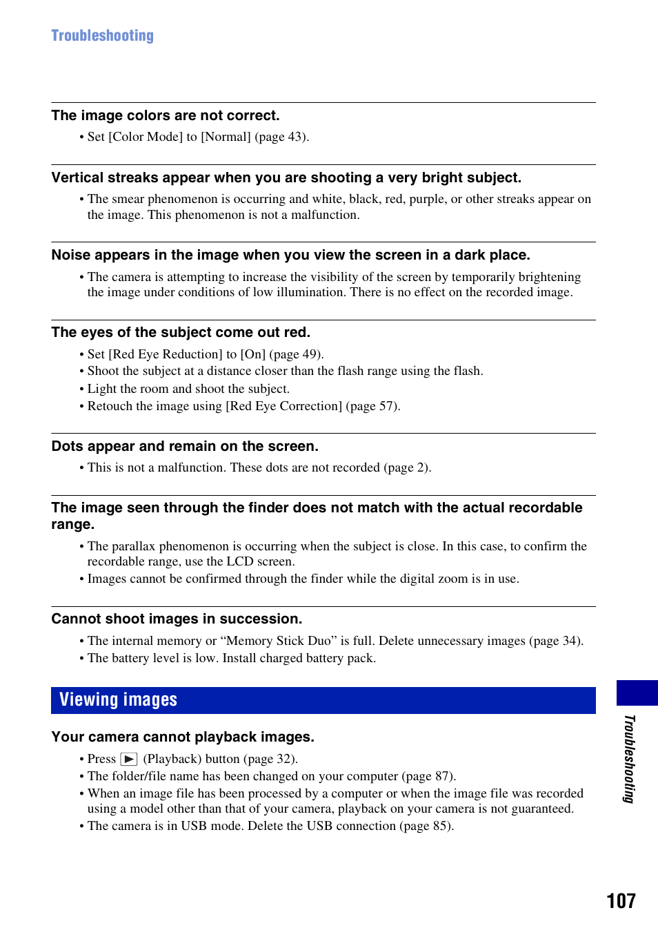 Viewing images | Sony DSC-W200 User Manual | Page 107 / 126