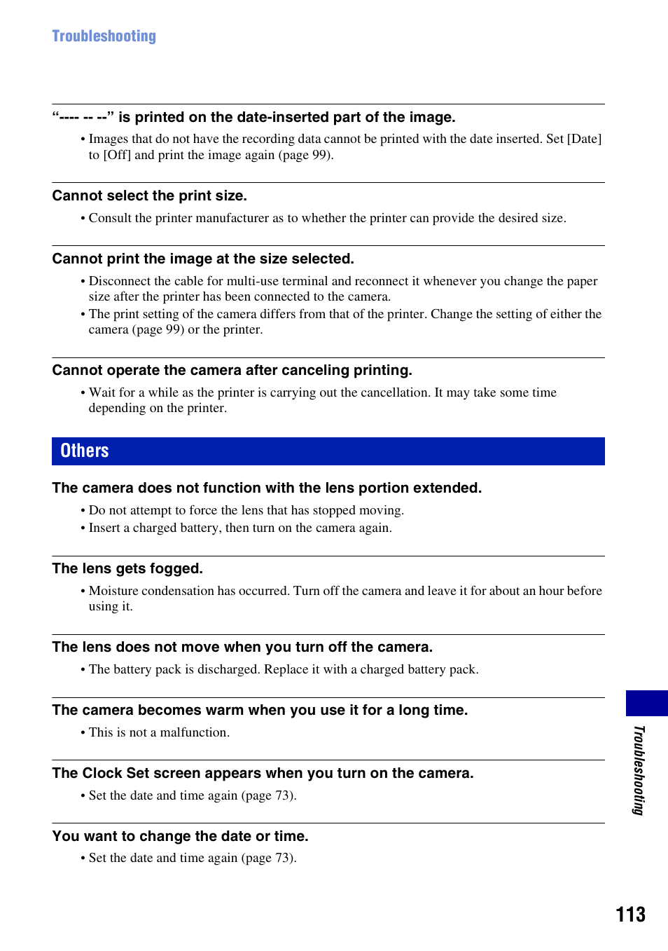 Others | Sony DSC-W200 User Manual | Page 113 / 126