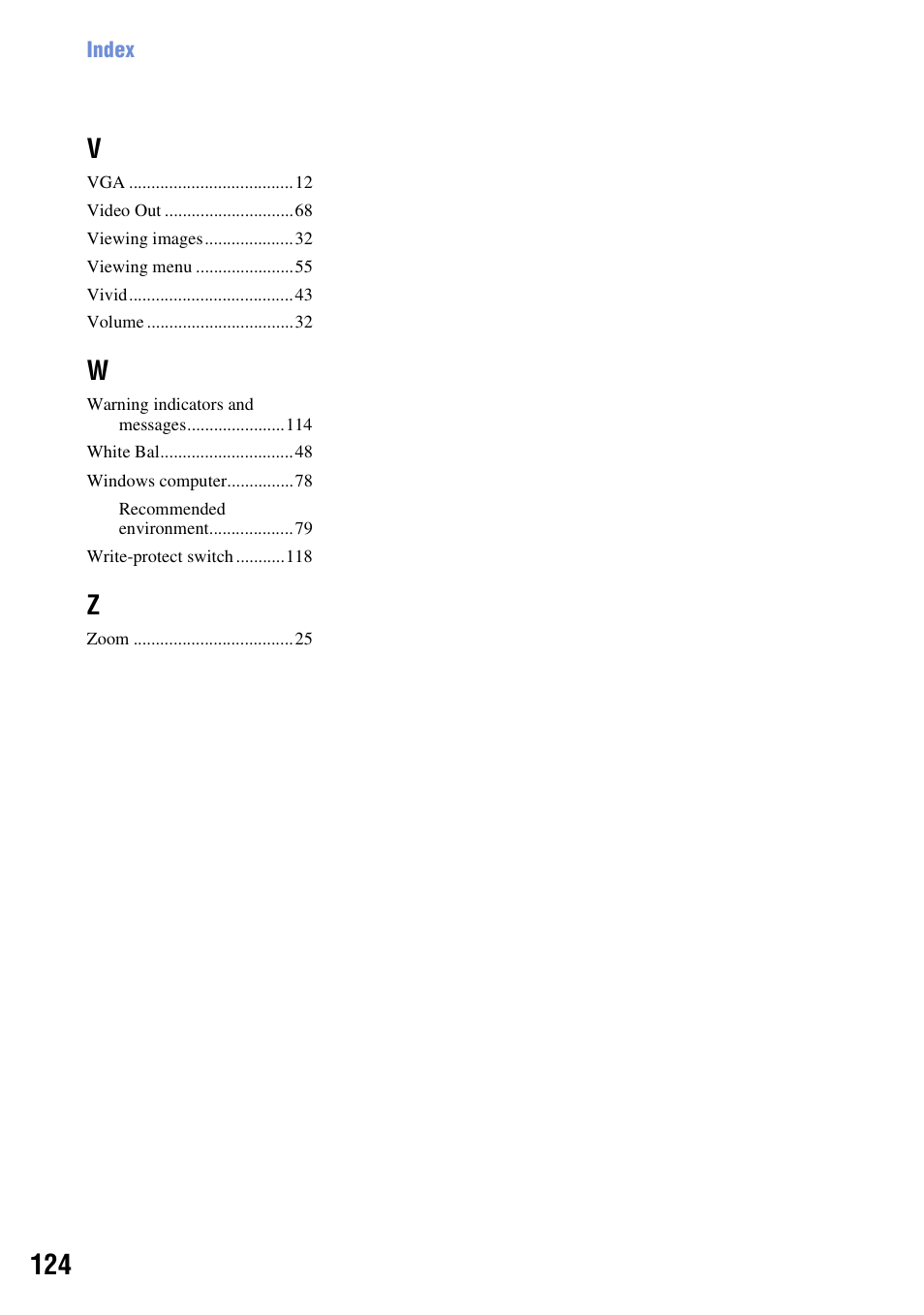 Sony DSC-W200 User Manual | Page 124 / 126