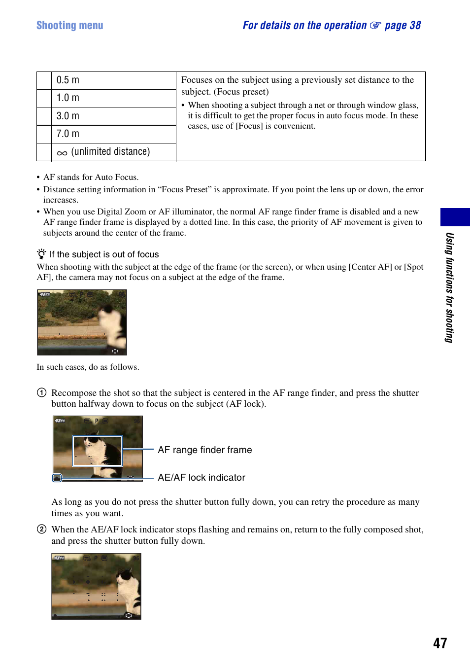 Sony DSC-W200 User Manual | Page 47 / 126