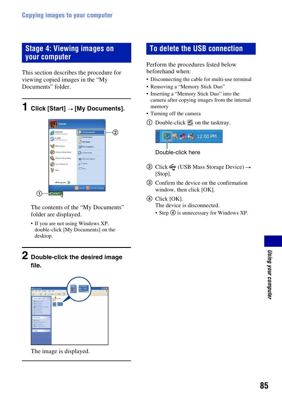 Stage 4: viewing images on your computer | Sony DSC-W200 User Manual | Page 85 / 126
