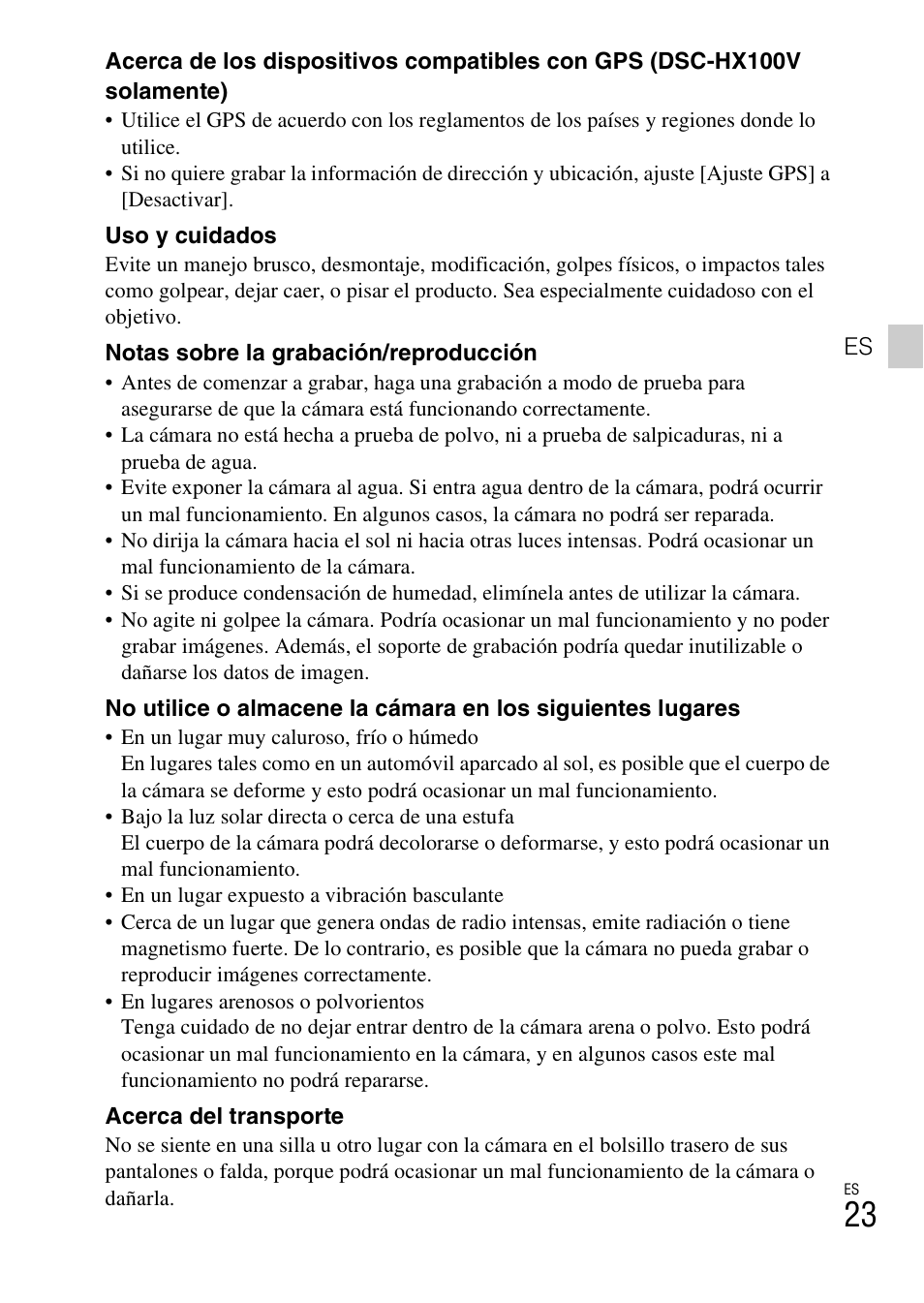 Sony DSC-HX100V User Manual | Page 55 / 64