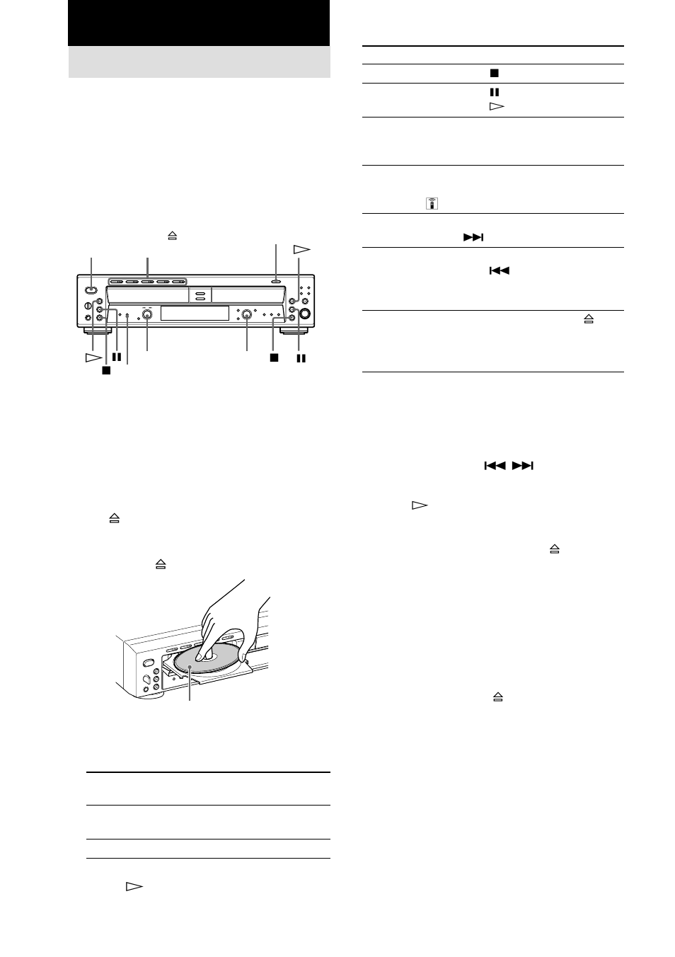 Basic operations, Playing a cd | Sony RCD-W50C User Manual | Page 8 / 32